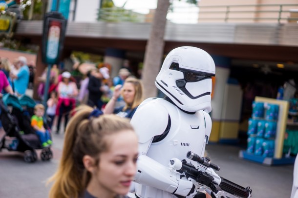 Supposedly, there will be Death Troopers roaming the area, but when we visited, it was just Stormtroopers.