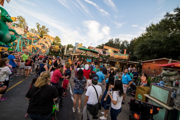There is a new dance party in DinoLand for no reason.