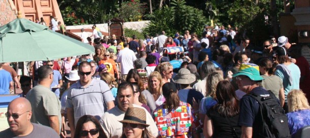 Food and Wine brings crowds.