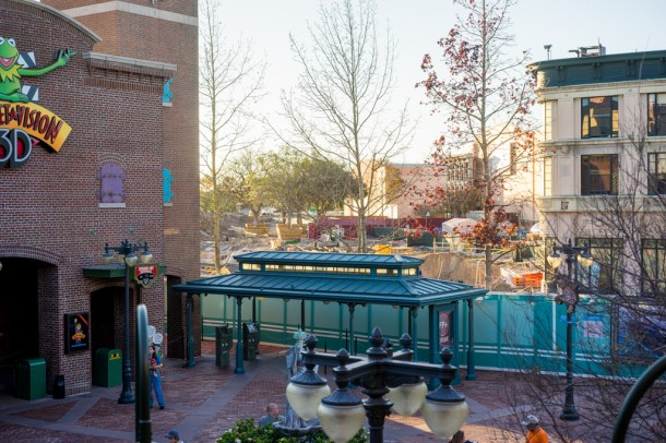View of Star Wars progress from Pizzerizzo.