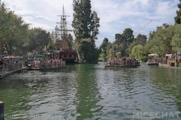 Disneyland Rivers of America Mark Twain Fantasmic Construction