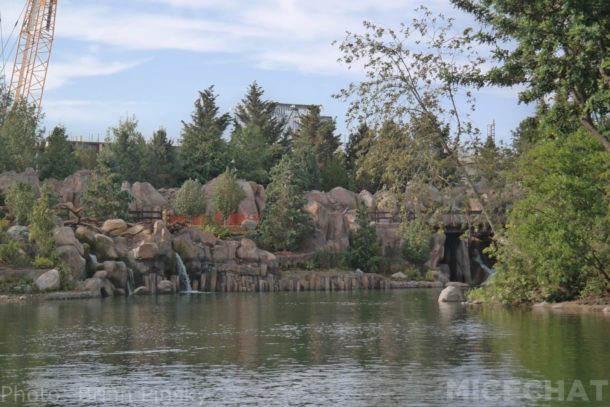 Disneyland Rivers of America Mark Twain Fantasmic Construction