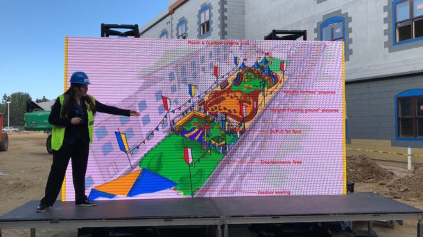 , LEGOLAND California Castle Hotel Construction Tour with Concept Art and Photos