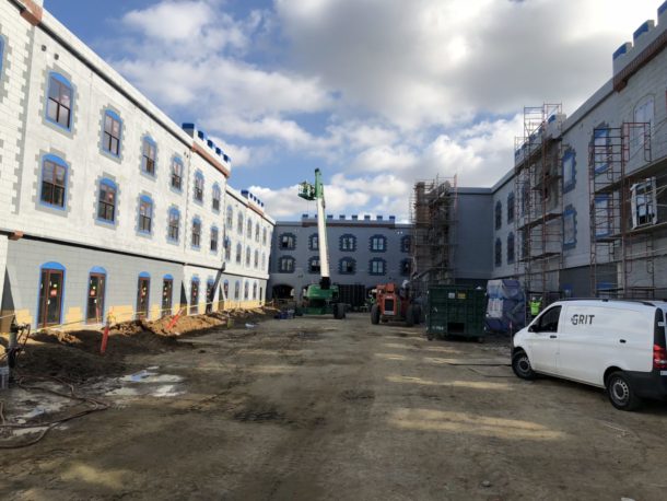 , LEGOLAND California Castle Hotel Construction Tour with Concept Art and Photos