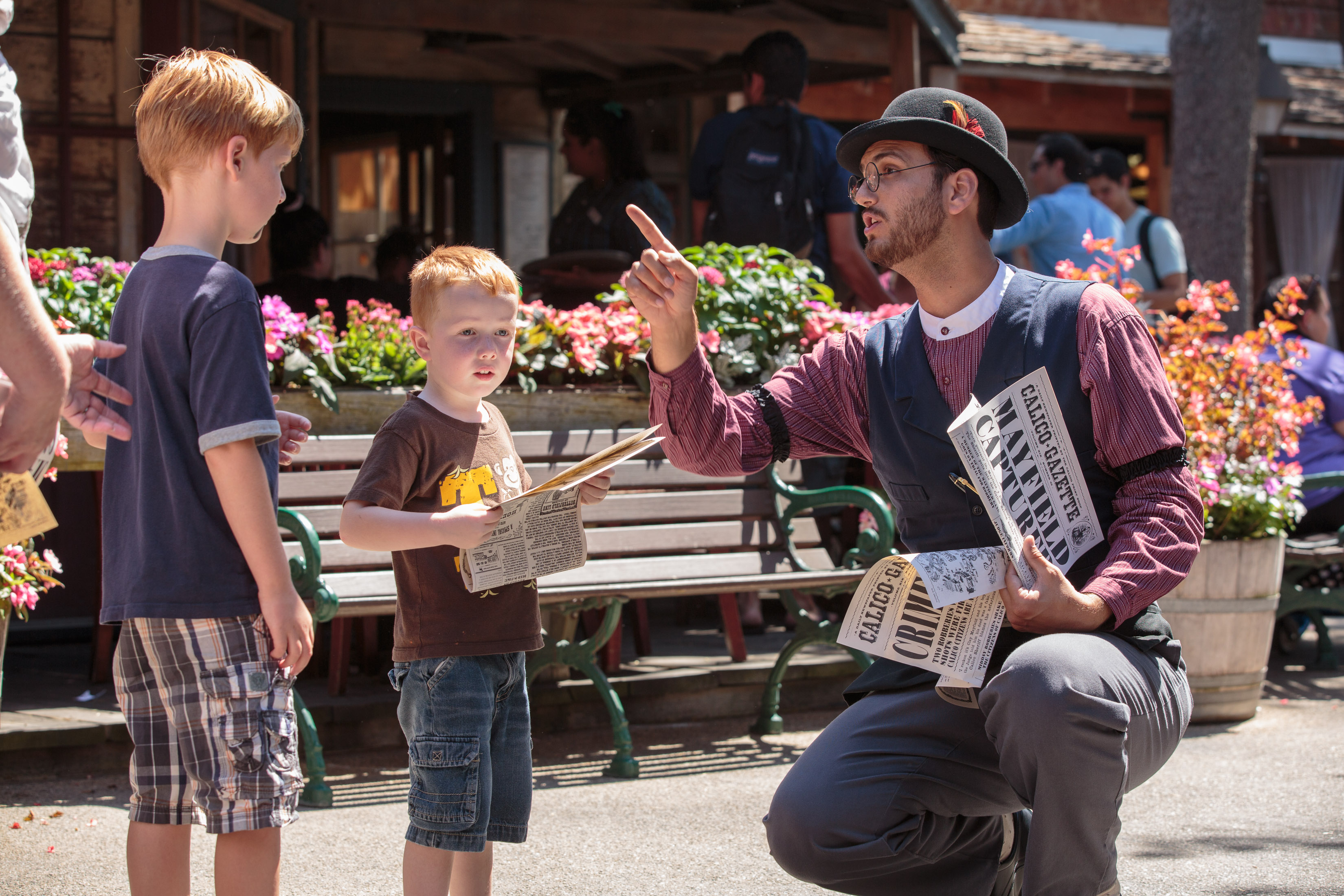 Ghost Town Newspaper Reporter kids