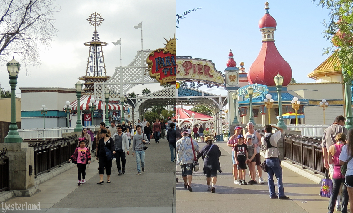 Yesterland: Paradise Pier & Pixar Pier, Then & Then & Now