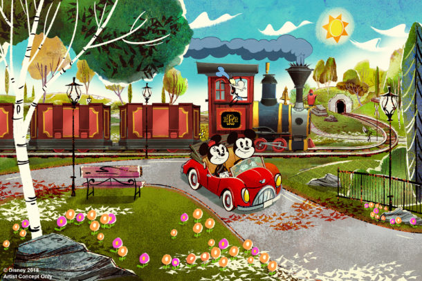 , Mickey and Minnie&#8217;s Runaway Railroad Construction Begins