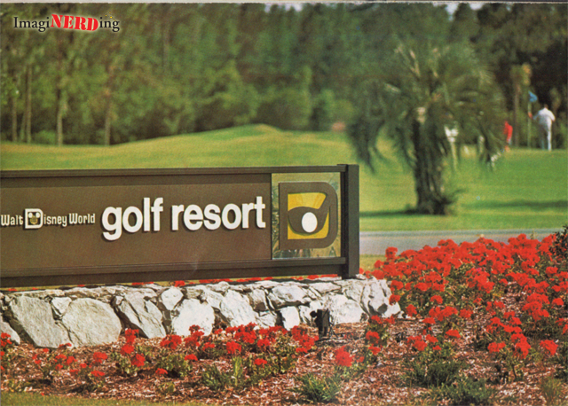 golf resort sign at walt disney world