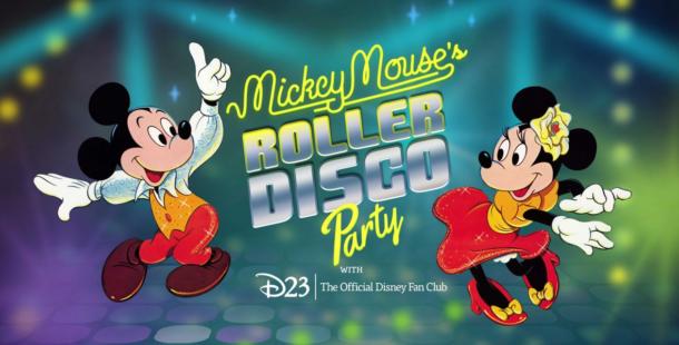 , Stayin’ Alive at D23’s Mickey Mouse Roller Disco Party