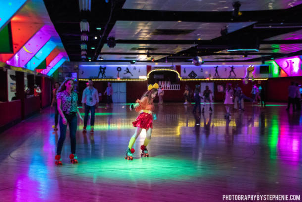 , Stayin&#8217; Alive at D23&#8217;s Mickey Mouse Roller Disco Party