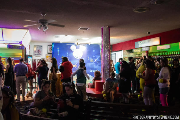 , Stayin’ Alive at D23’s Mickey Mouse Roller Disco Party
