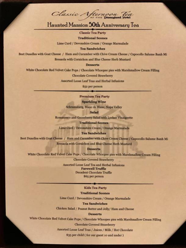 Haunted Mansion, Disneyland Hotel’s Haunted Mansion Tea Party!