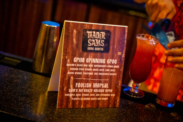 , Hatbox Ghost Materializes at Trader Sam’s Grog Grotto in Walt Disney World