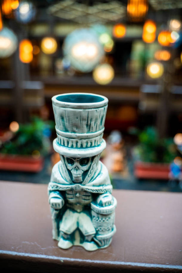 , Hatbox Ghost Materializes at Trader Sam’s Grog Grotto in Walt Disney World