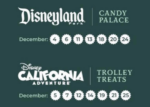 Disneyland Candy Cane Dates for 2022