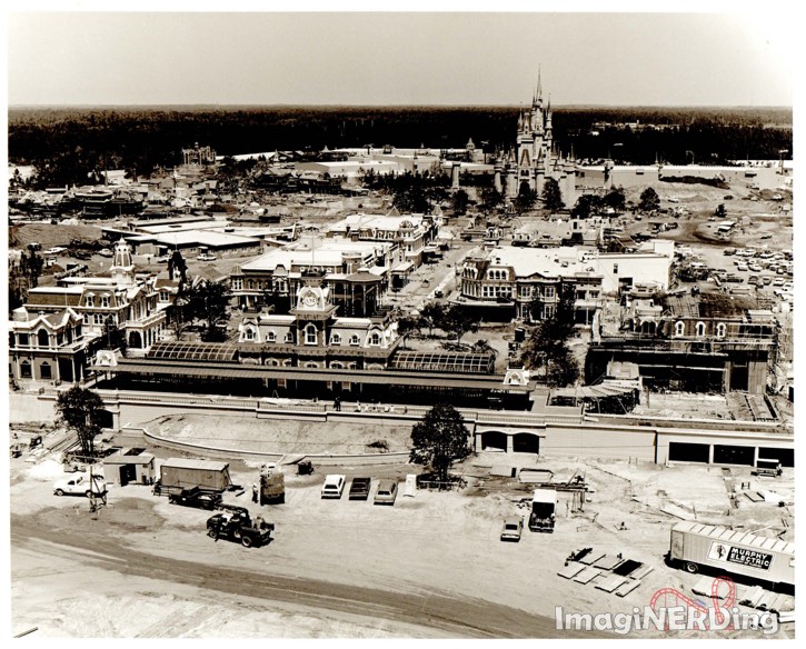 photo of main street use at the magic kingdom under construction