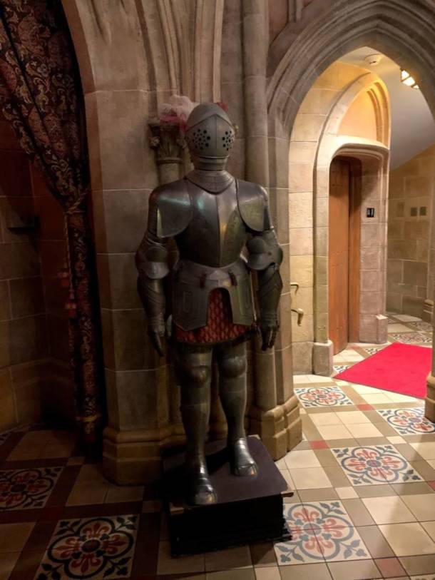 Cinderella’s Royal Table - suit of armor