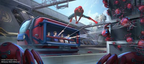 , High-Flying Spider-Man Stunts Over Disneyland’s Avengers Campus!