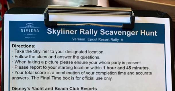 , Walt Disney World Offers New Skyliner Rally Scavenger Hunt