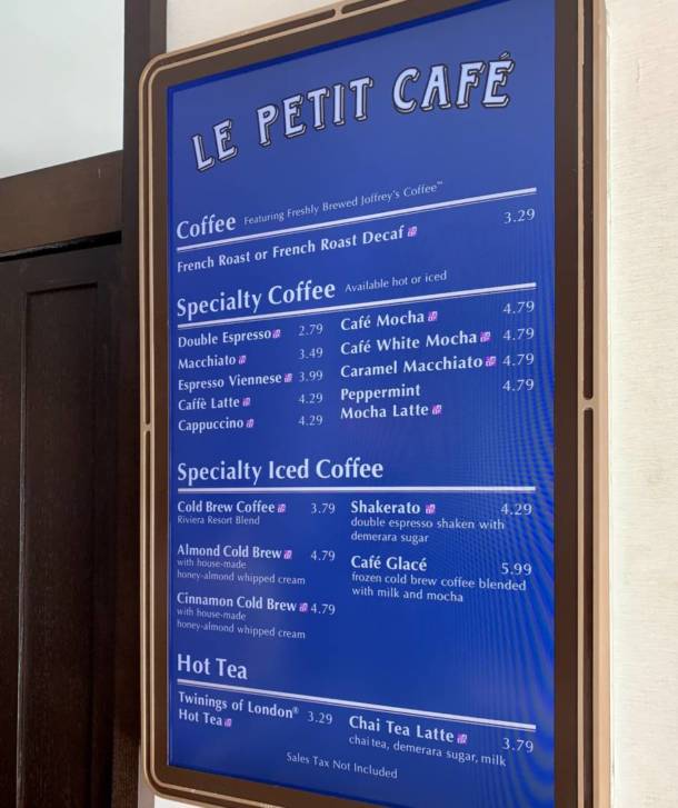 , A Quick Coffee Break at Disney’s New Riviera Resort