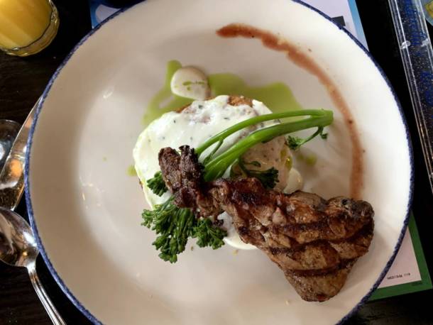 Cinderella’s Royal Table at the Magic Kingdom - steak and eggs