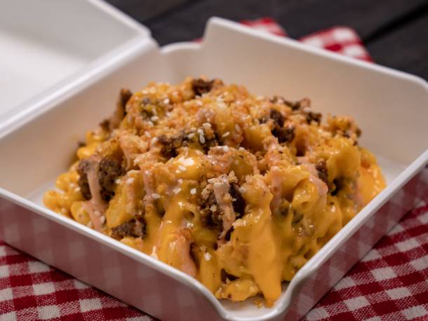 Impossible Cheeseburger Mac and Cheese at Disneyland