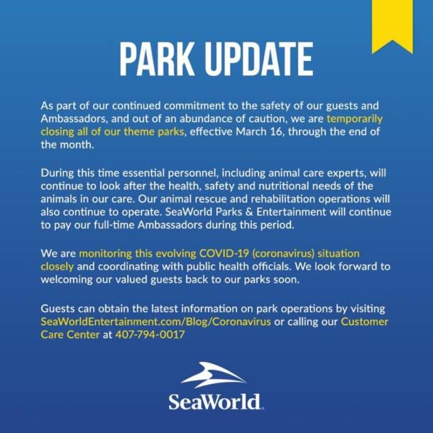 , The Aftermath – ALL Disney Parks Closed
