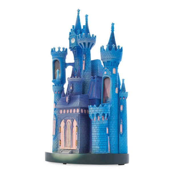 The Cinderella Castle light-up figurine view from the side