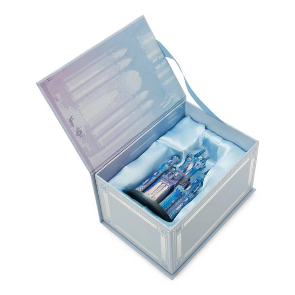 The Cinderella Castle ornament in its box