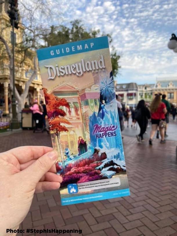 Disneyland Map featuring Magic Happens parade