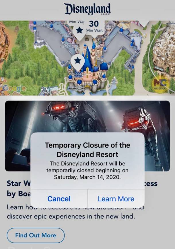 , BREAKING NEWS &#8211; Disneyland Closing March 14 Due to National Crisis