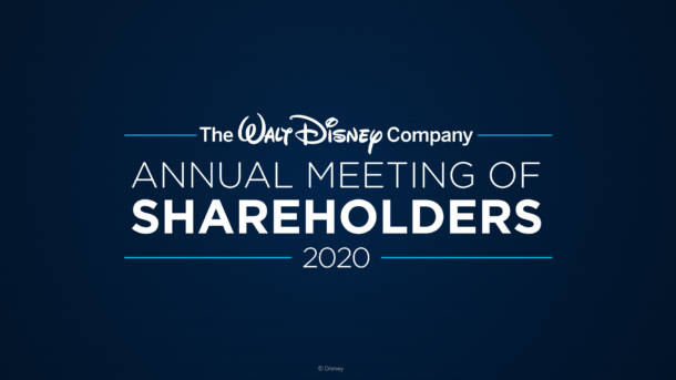 , Coronavirus Concerns Confirmed at Disney Company Shareholder Meeting