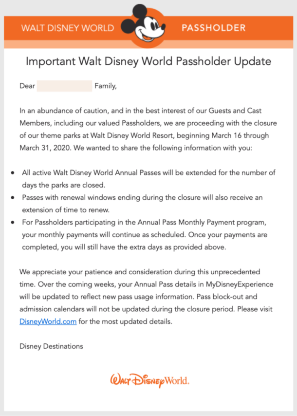 , Important Disneyland & WDW Passholder Closure Updates