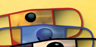 a set of reusable, cloth face masks with Disney character faces on them, sold at shopDIsney