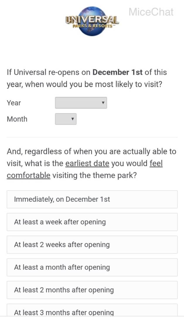 , Disney Asks Guests When They Will Be Comfortable to Return