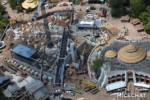 Roller Coaster Construction at Jurassic Park at Islands of Adventure Aerial View