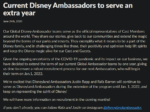 Disney Ambassador Extension