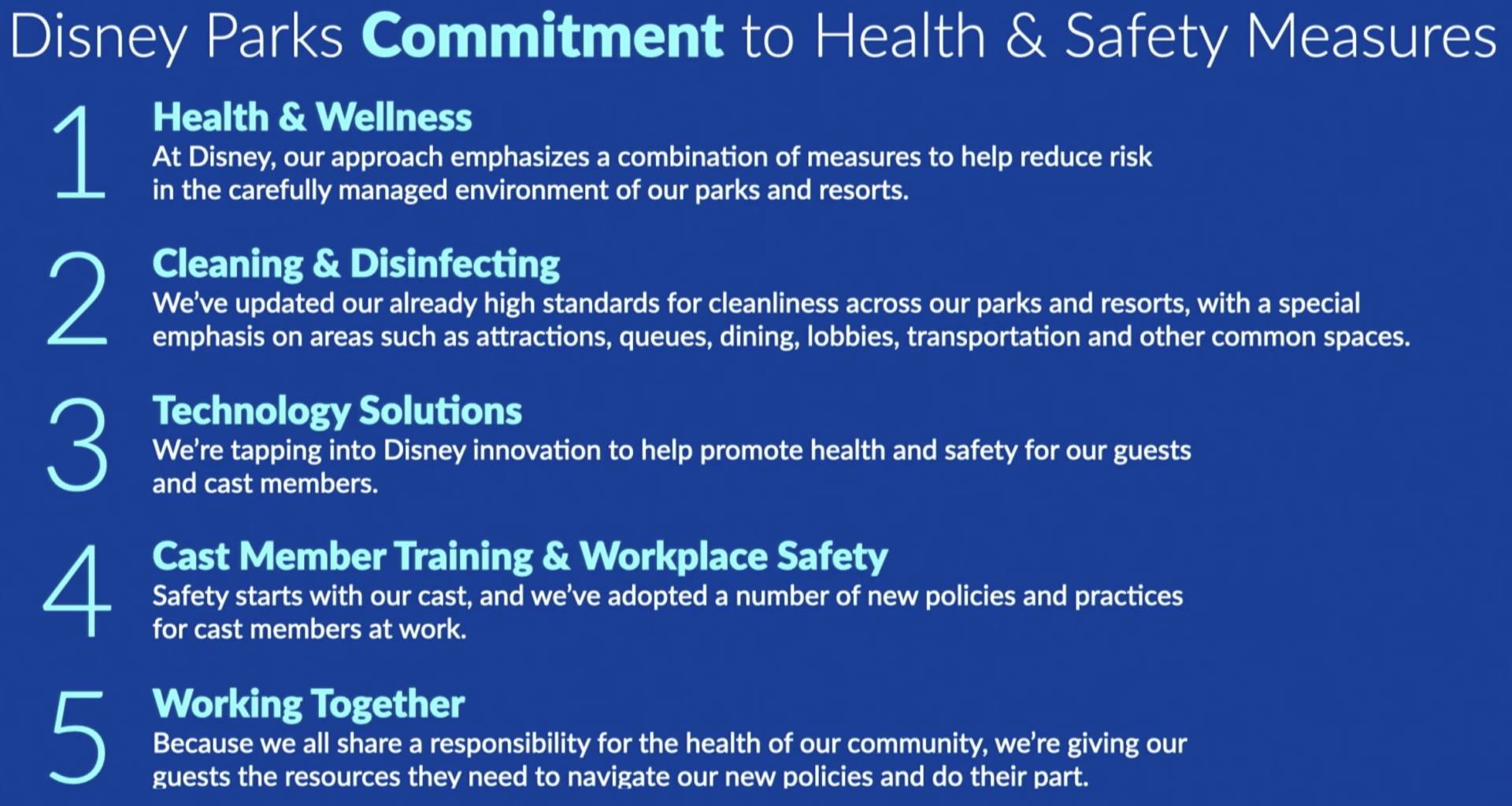 , Disney Shares Details on Park Health and Safety Measures for Reopening