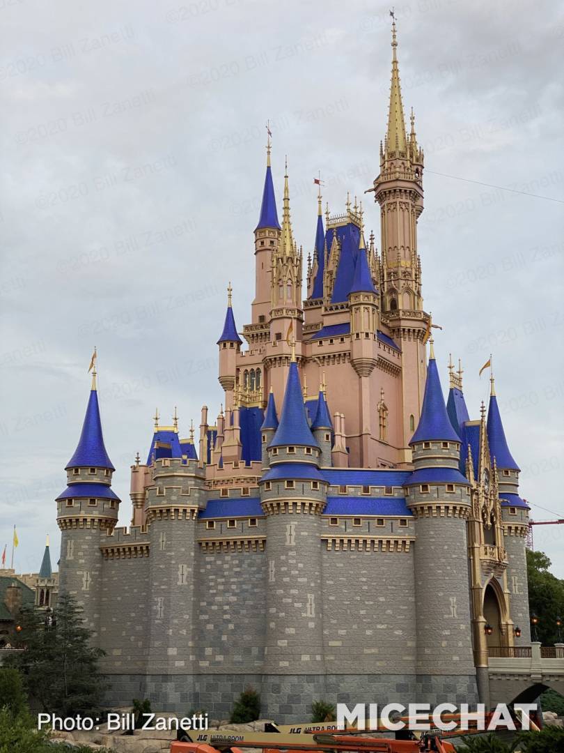 , New Blue For You – Magic Kingdom Castle Makeover in Detail