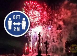 Theme Park Fireworks in a Social Distancing World