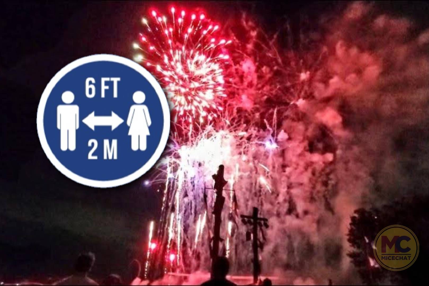 Theme Park Fireworks in a Social Distancing World