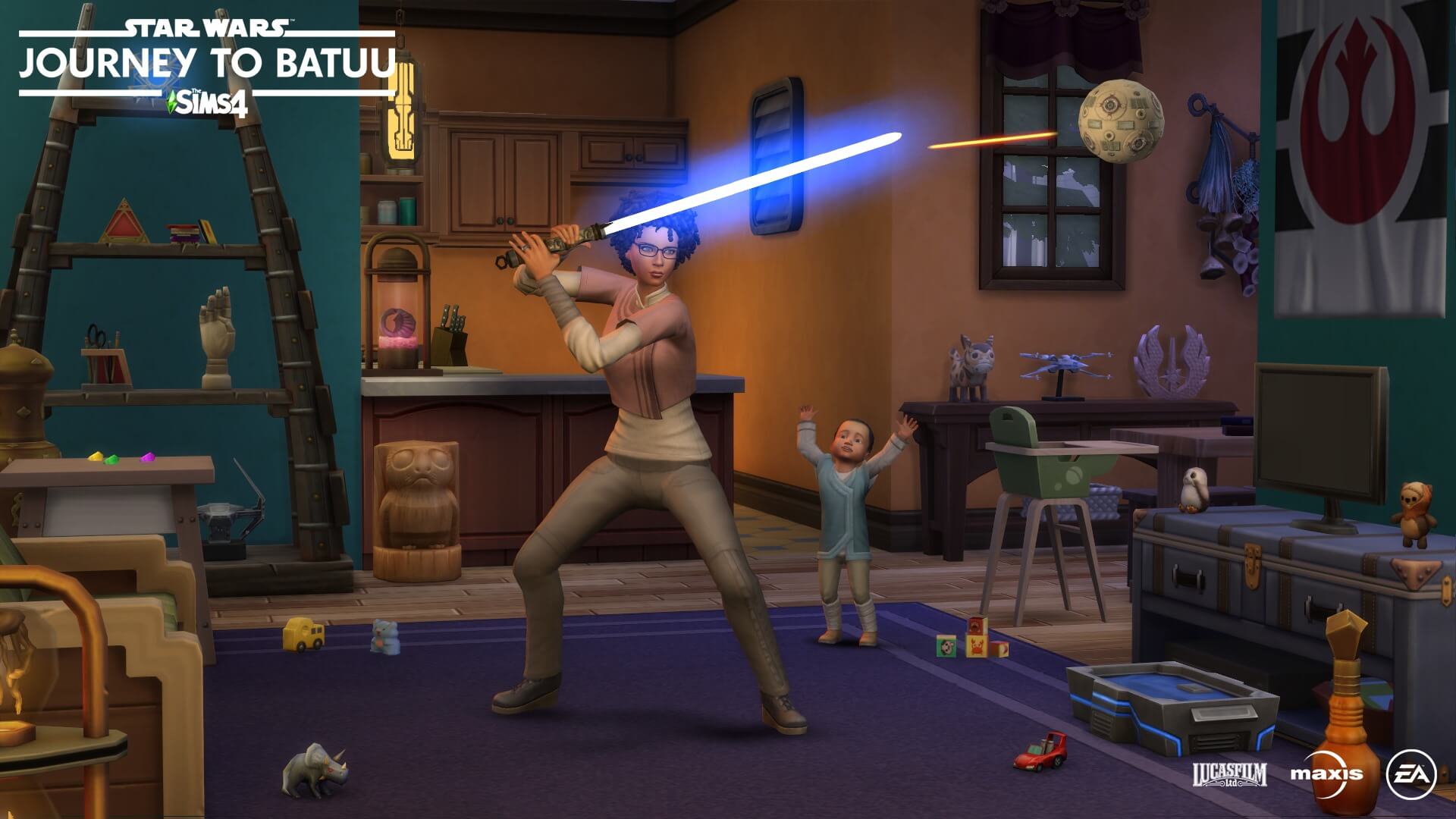 Sims Journey to Batuu, The Sims Take on Galaxy’s Edge in Star Wars: Journey to Batuu Game Pack