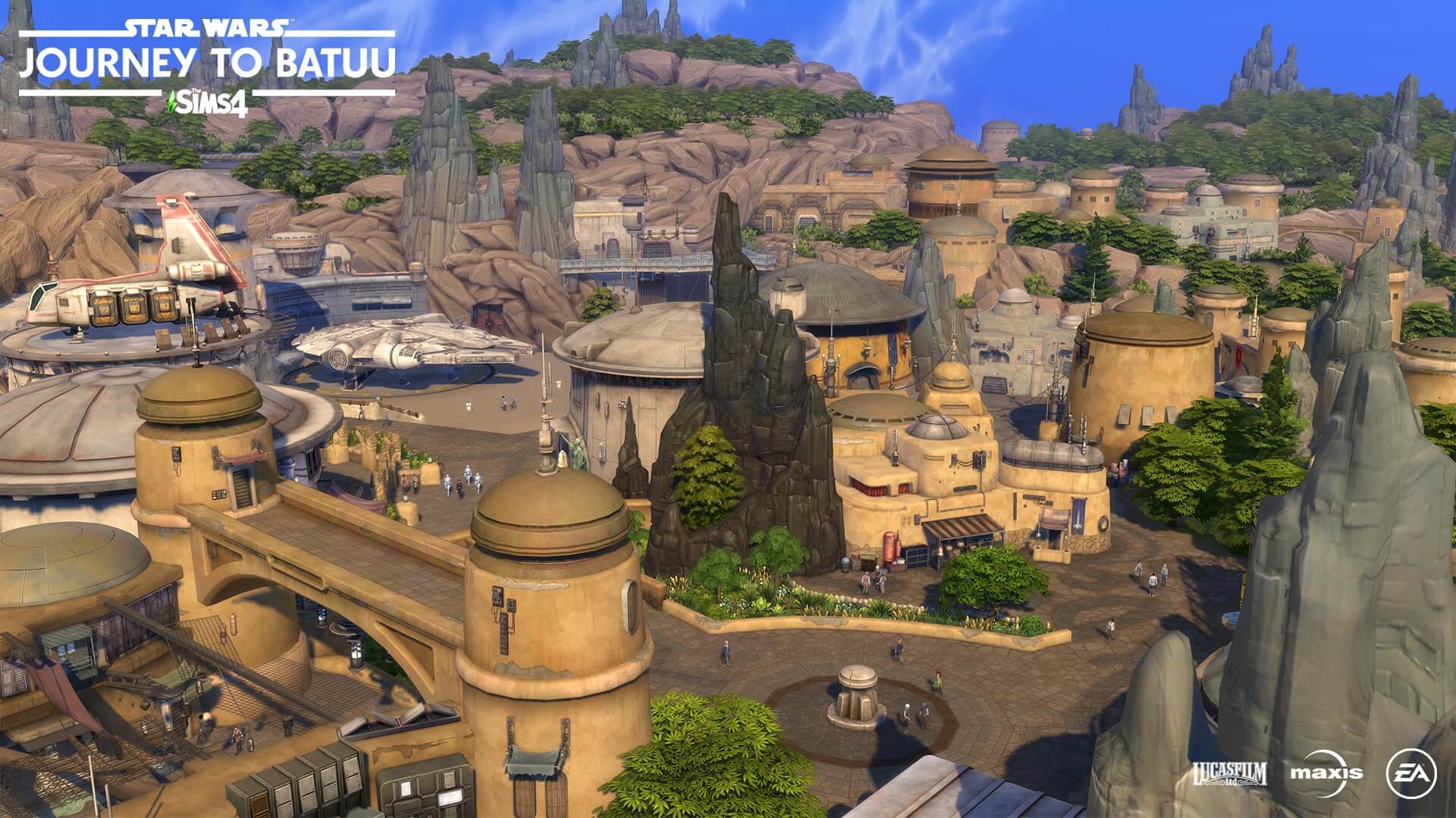 Sims Journey to Batuu, The Sims Take on Galaxy’s Edge in Star Wars: Journey to Batuu Game Pack