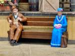 Taste of Knotts-View Train Station Bench Statue-micechat
