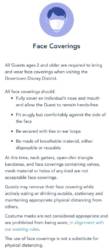 Downtown Disney Updated Mask Guideliens