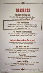 Big Thunder Ranch Dessert Menu Disneyland MiceChat