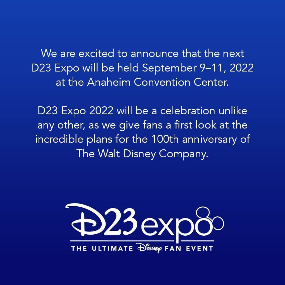 , BREAKING: 2022 D23 EXPO to Celebrate 100th Anniversary of The Walt Disney Company