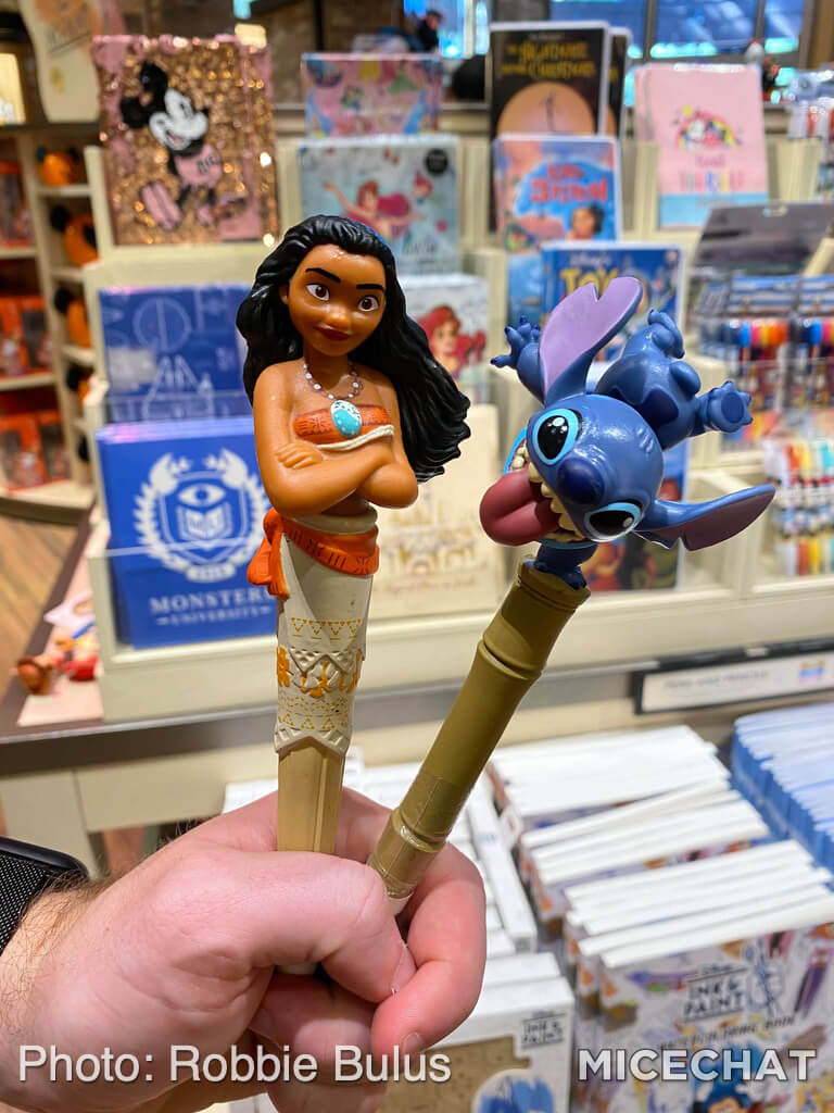 Downtown-Disney-World-of-Disney-moana-stitch-pens - MiceChat