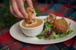 Turkey Balls served with Gravy- Turkey, Stuffing and Cranberry