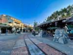 Buena Vista Street entry square trolley stop-micechat_sharing
